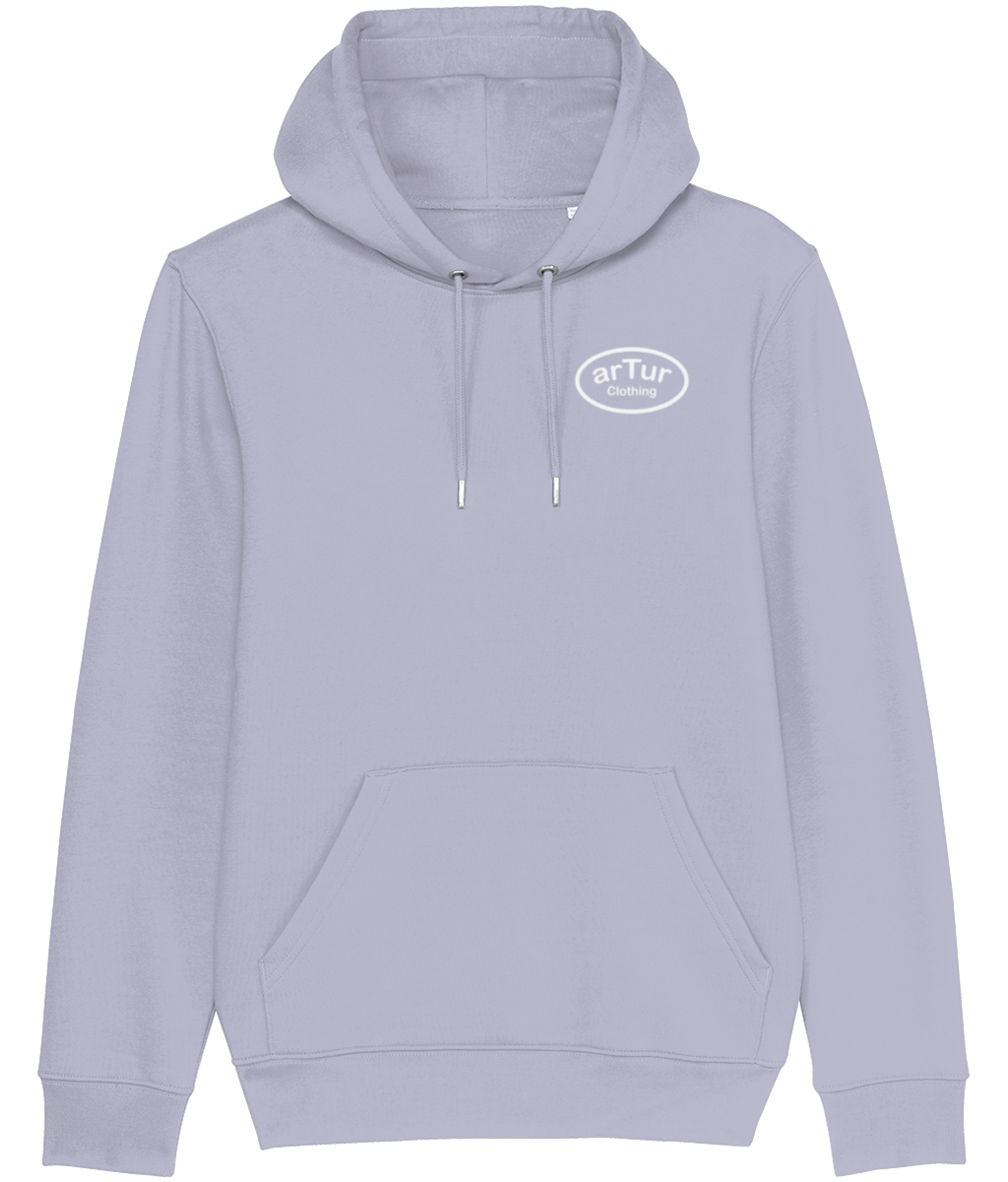 Premium Hoodie Lavender & White