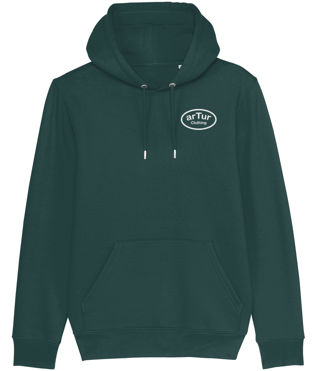 Premium Hoodie Glazed Green & White