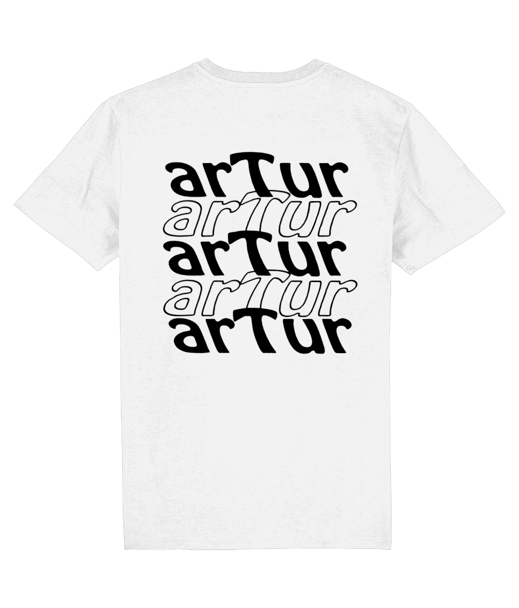 arTur Shirt Round Neck White & Black