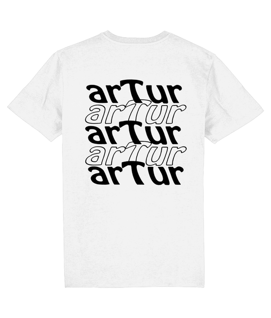 arTur Shirt Round Neck White & Black