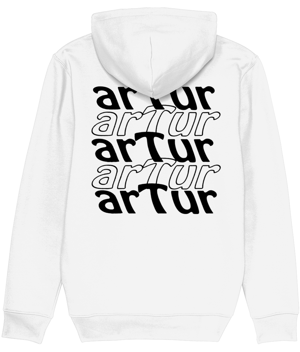 Premium Hoodie White & Black