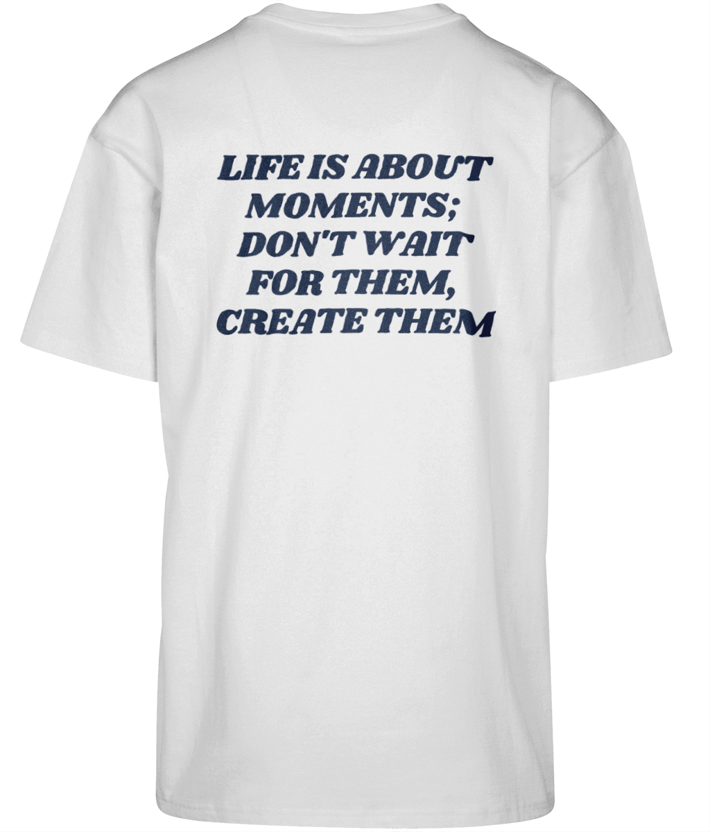 Create Moments Oversize Tee White