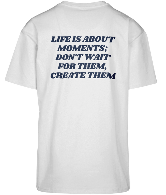 Create Moments Oversize Tee White