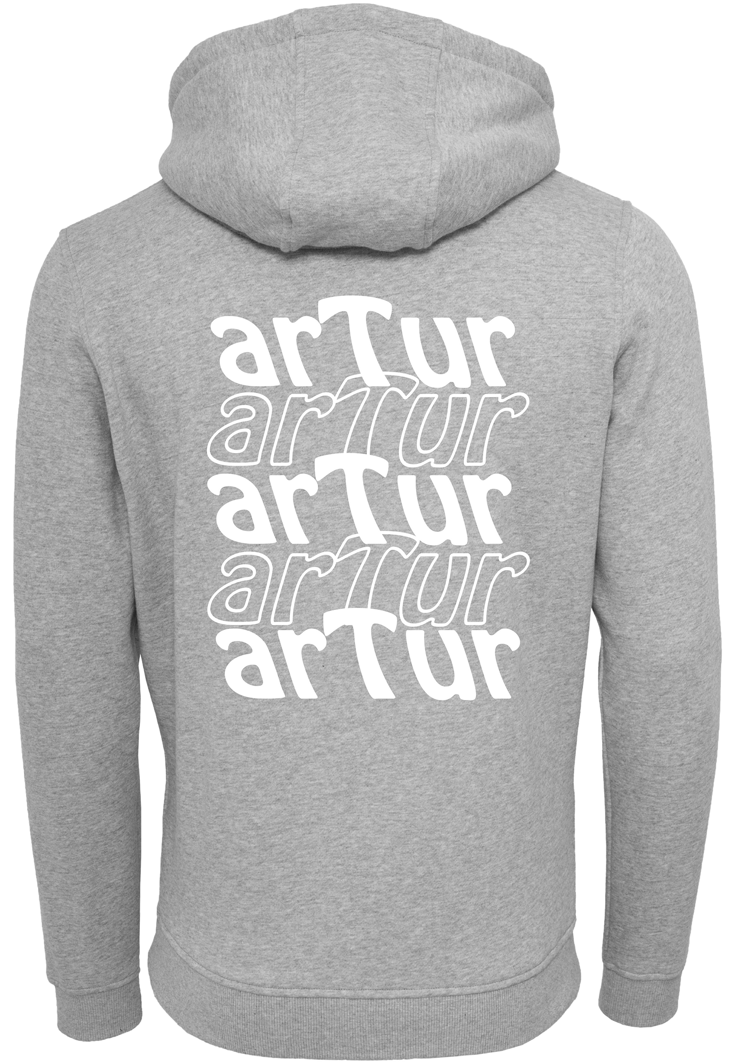 arTur Hoodie Heather Grey & White