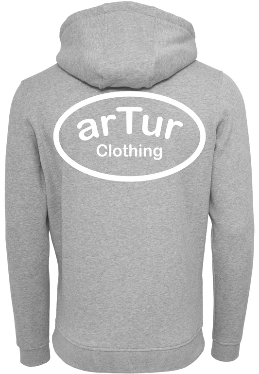 arTur Hoodie Heather Grey & White